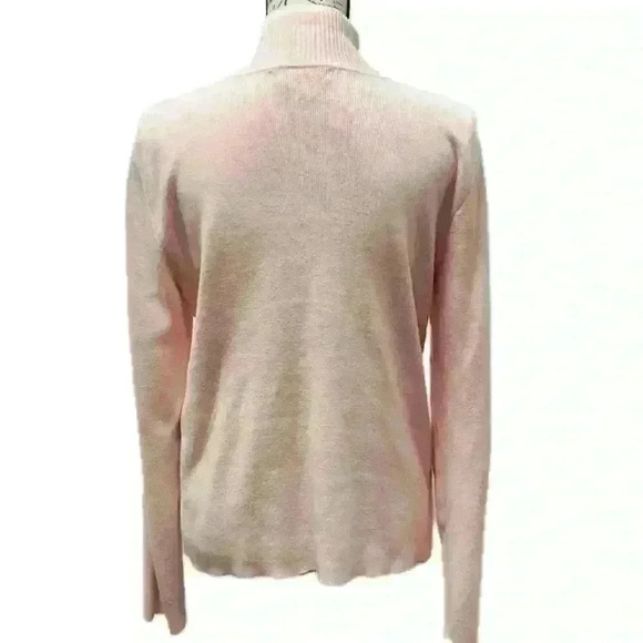 L-RL Ralph Lauren Active Womens Pink Sweater size Large Zip up - Picture 2 of 11